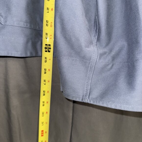 UNIQLO Men's Blue Chambray Button Down Shirt XL Slim Fit - Picture 7 of 11